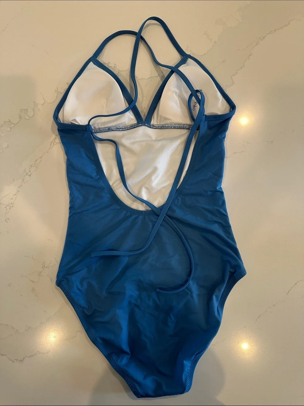 Lands End Blue One Piece Swimsuit Size 4 Tall